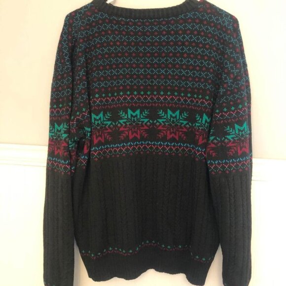 rob winter sweater, holiday sweater, rob winter snowflake sweater, Mens Sweater - Picture 7 of 7